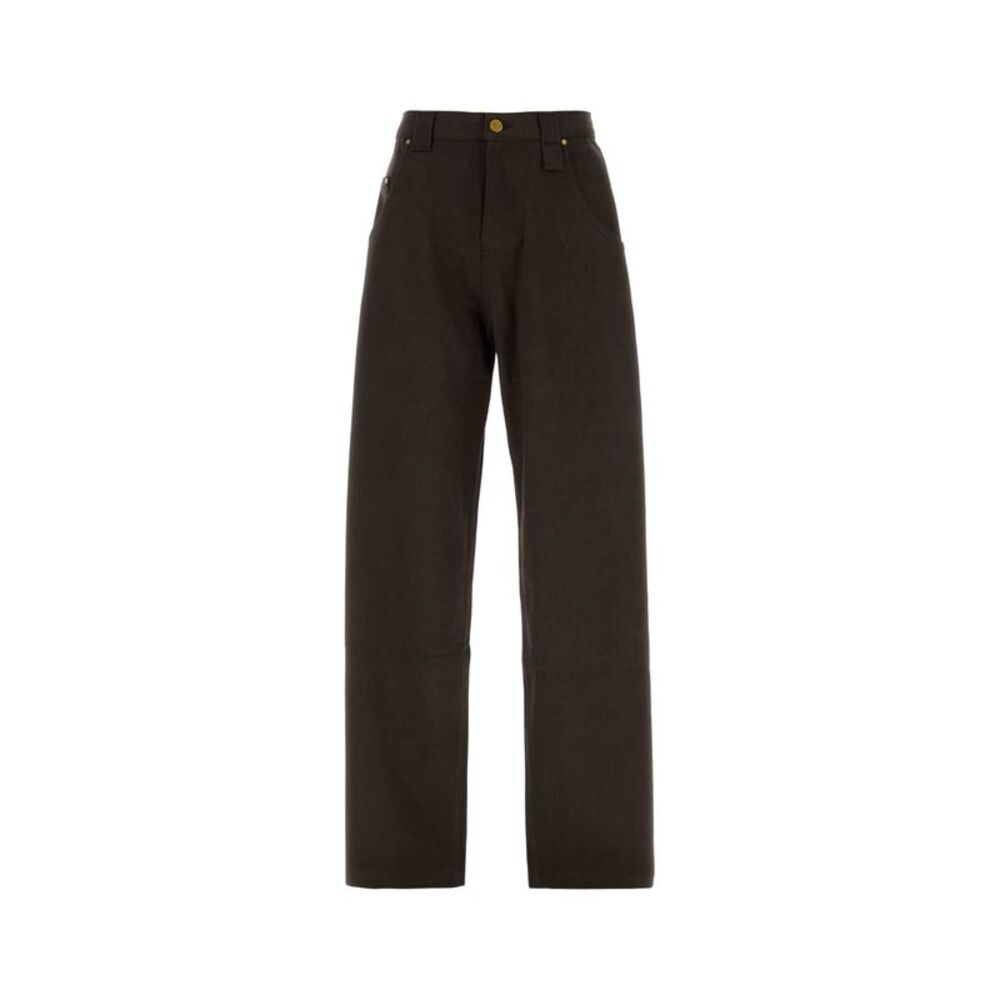 Willy Chavarria Men Brown Denim Jeans